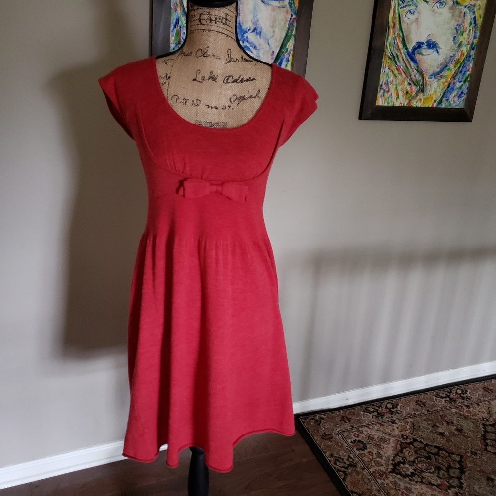 Red Moth Dress from Anthropology